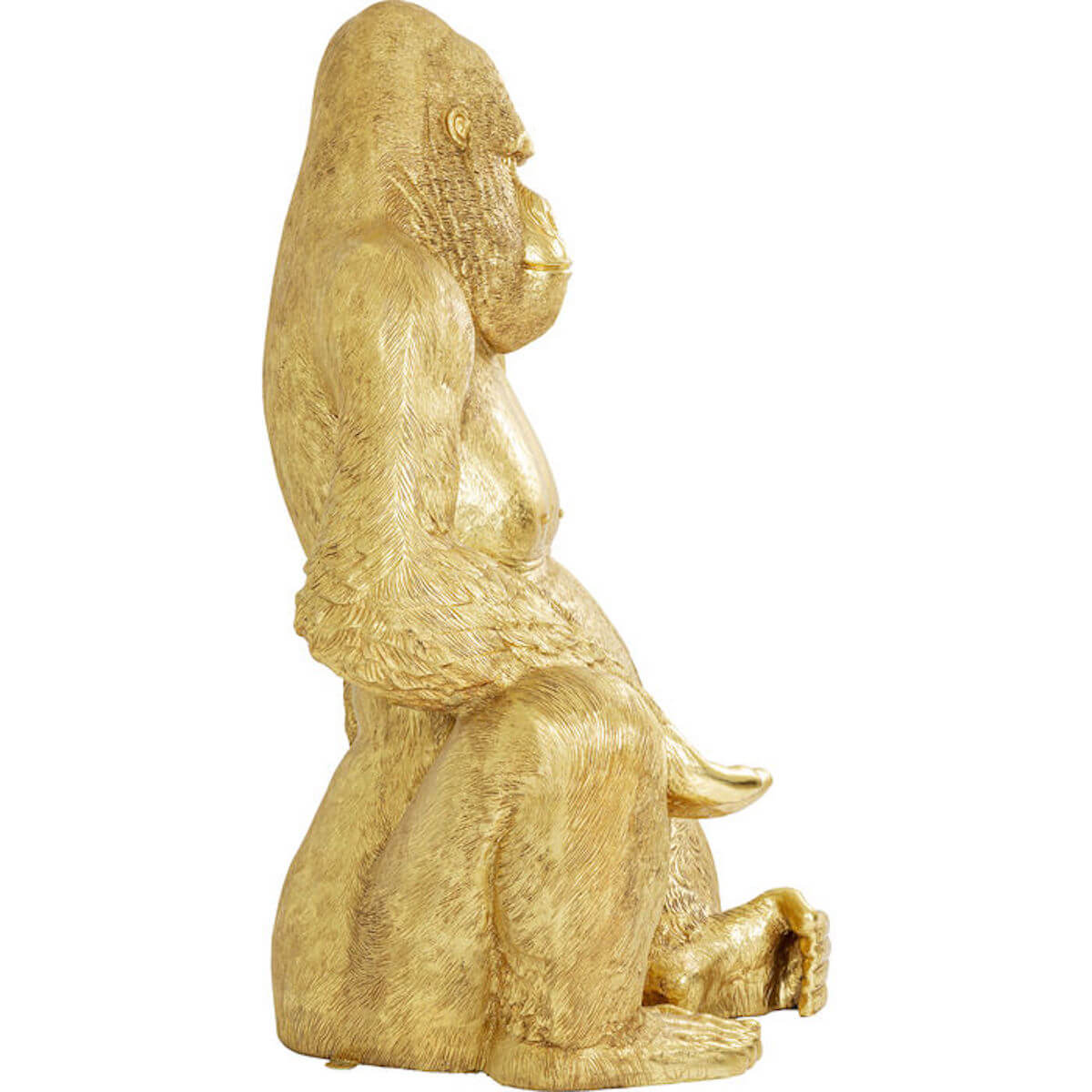 Statue décorative 249cm GORILLA XXL Kare Design doré