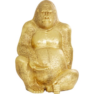 Statue décorative 249cm GORILLA XXL Kare Design doré