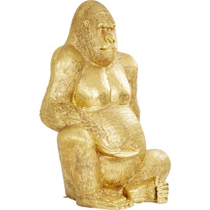Statue décorative 249cm GORILLA XXL Kare Design doré