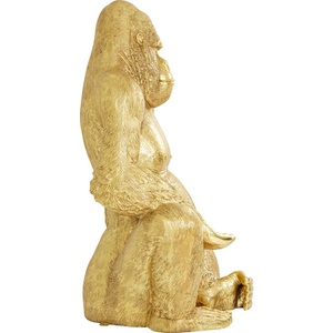 Statue décorative 249cm GORILLA XXL Kare Design doré