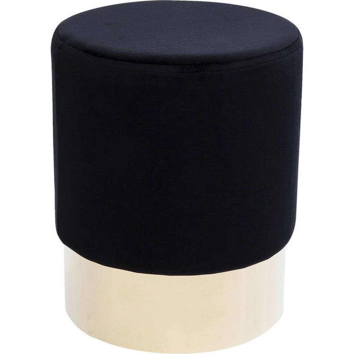 Stool Cherry Black Brass Ø35cm Kare Design