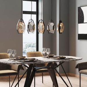 Suspension 110cm de diamètre DIAMOND FEVER DINING Kare Design noire