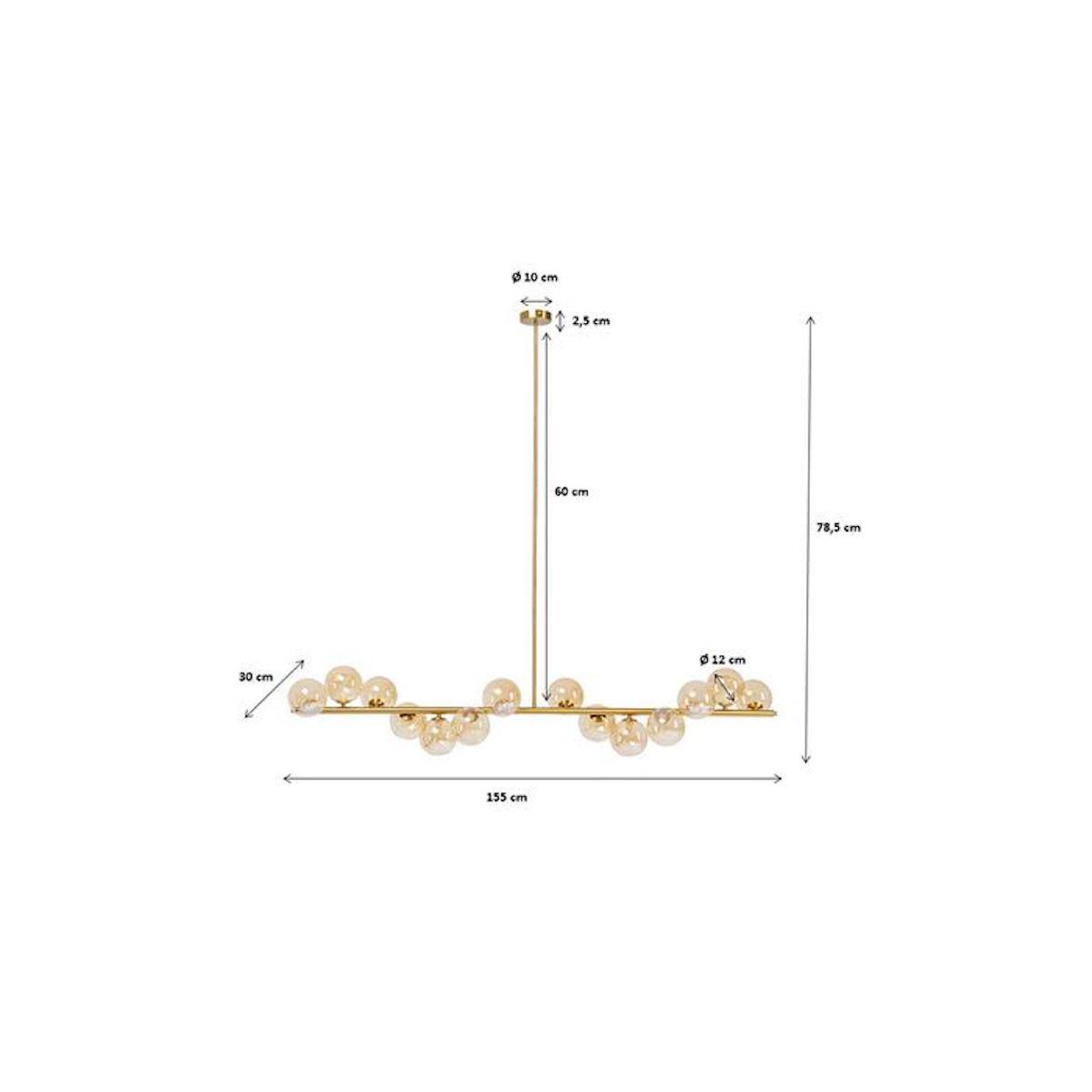 Suspension 150cm SCALA BALLS Kare Design laiton