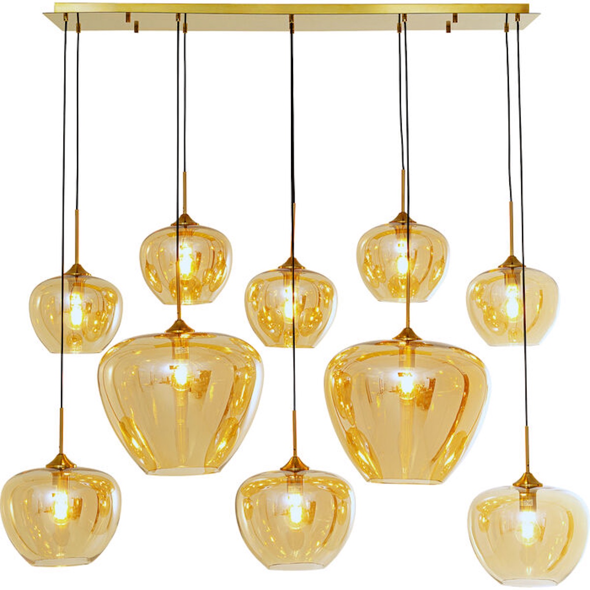 Suspension 160cm SPHERE Kare Design ambre