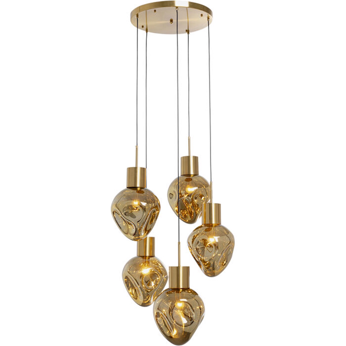 Suspension 50cm SUPERNOVA Kare Design Amber Cinque