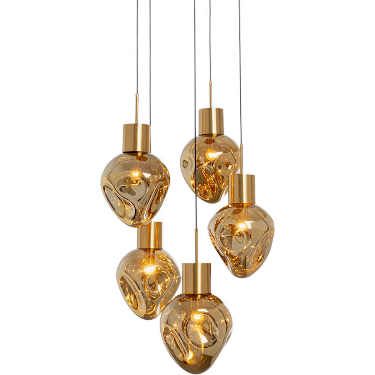 Suspension 50cm SUPERNOVA Kare Design Amber Cinque
