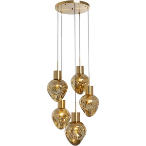 Suspension 50cm SUPERNOVA Kare Design Amber Cinque