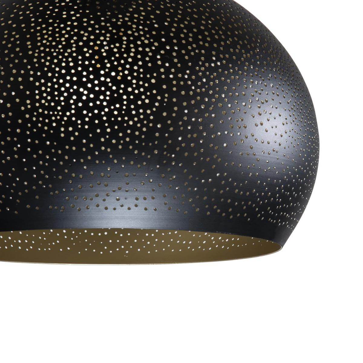 Suspension ARJEN 5*E27 Longue Coco Maison Noir