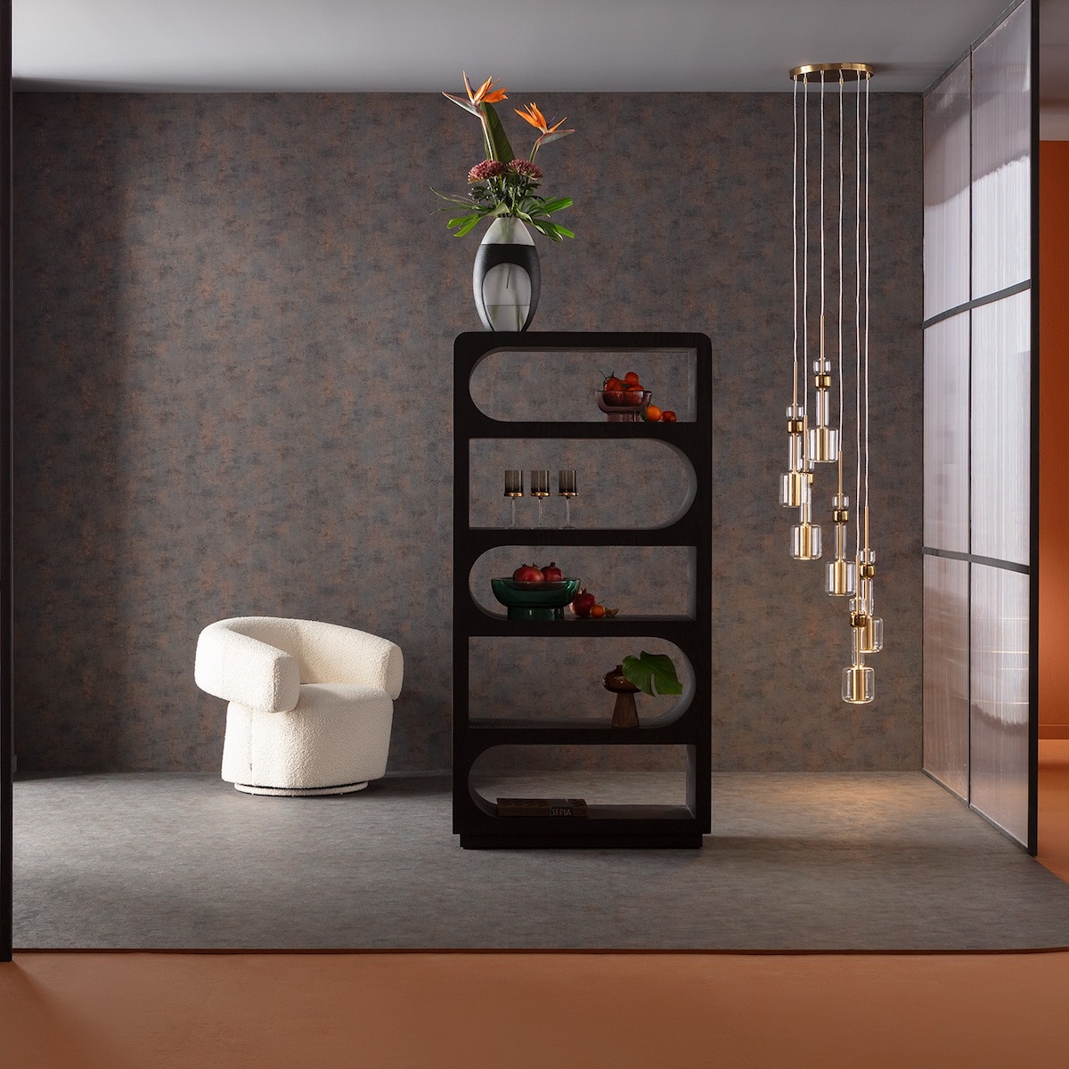 Suspension CANDY BAR Kare Design doré