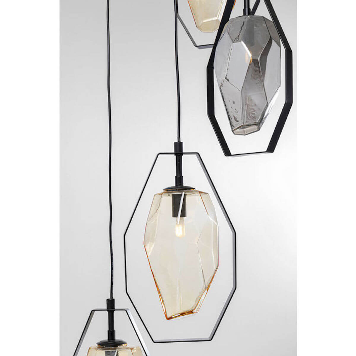 Suspension DIAMOND FEVER SPIRAL Kare Design noir