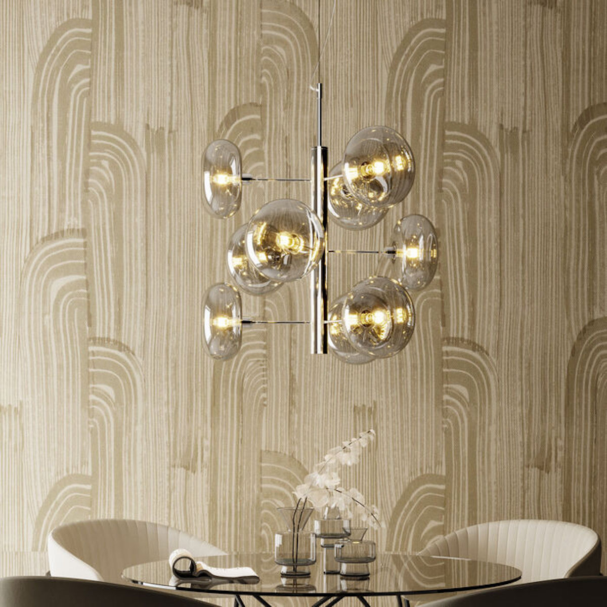 Suspension HEADLIGHT Kare Design chromé