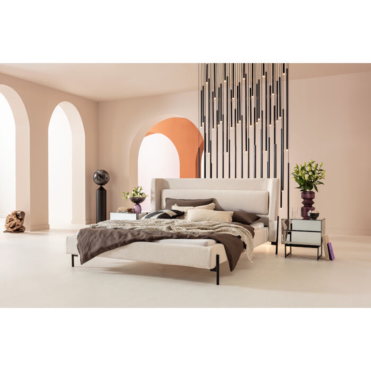 Suspension Living Vegas Deluxe noir mat LED