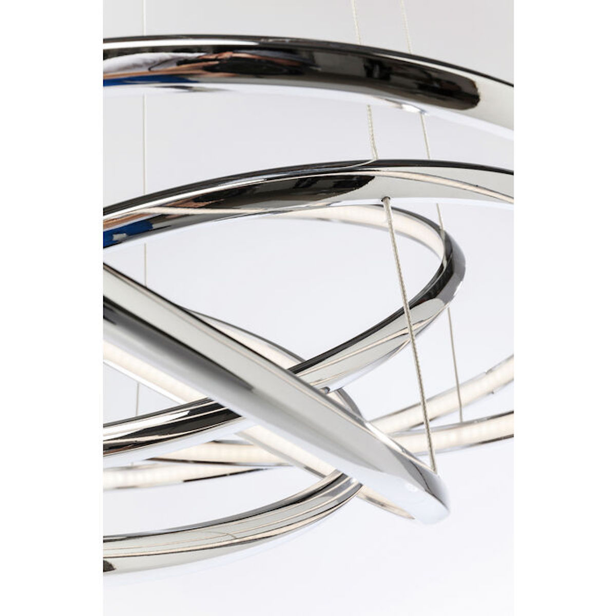 Suspension SATURN LED Kare Design chromé GM