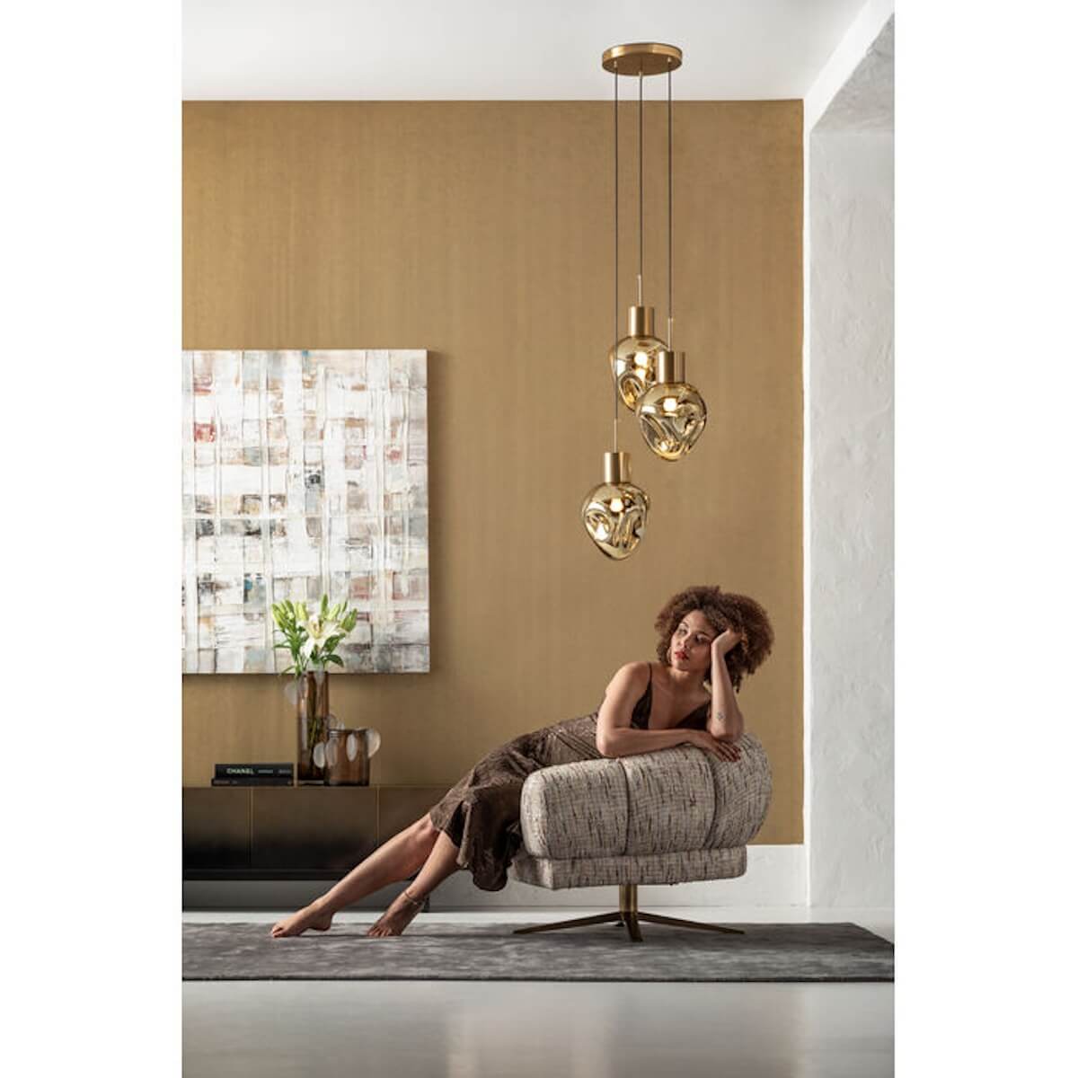 Suspension SUPERNOVA Amber Kare Design 