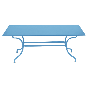 Table 100x180cm ROMANE Fermob bleu maya