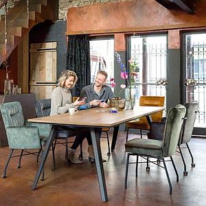 Table 100x230cm CITY Henders & Hazel railway brown