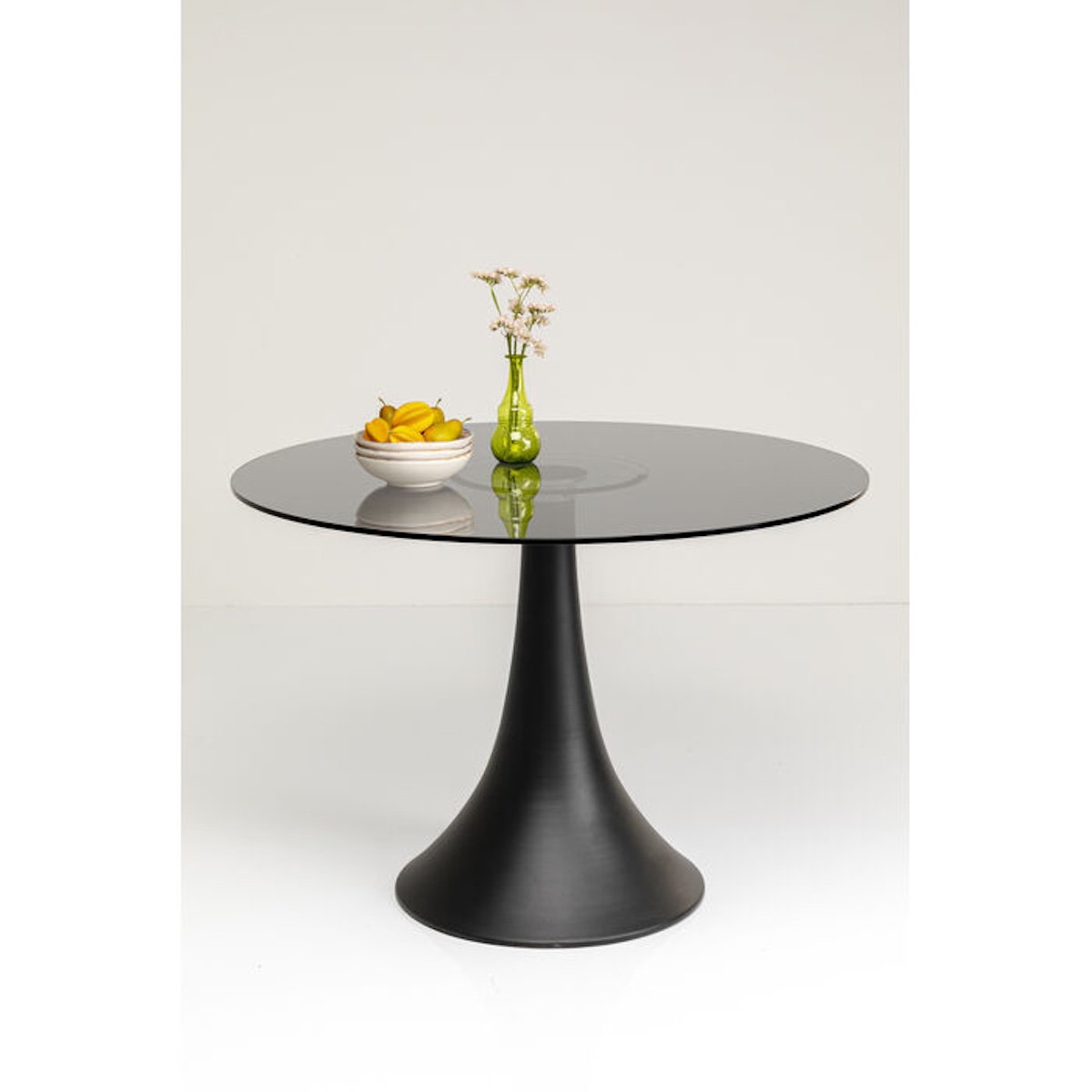 Table 110cm GRANDE POSSIBILITA Kare Design verre fumé
