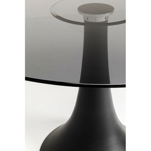 Table 110cm GRANDE POSSIBILITA Kare Design verre fumé