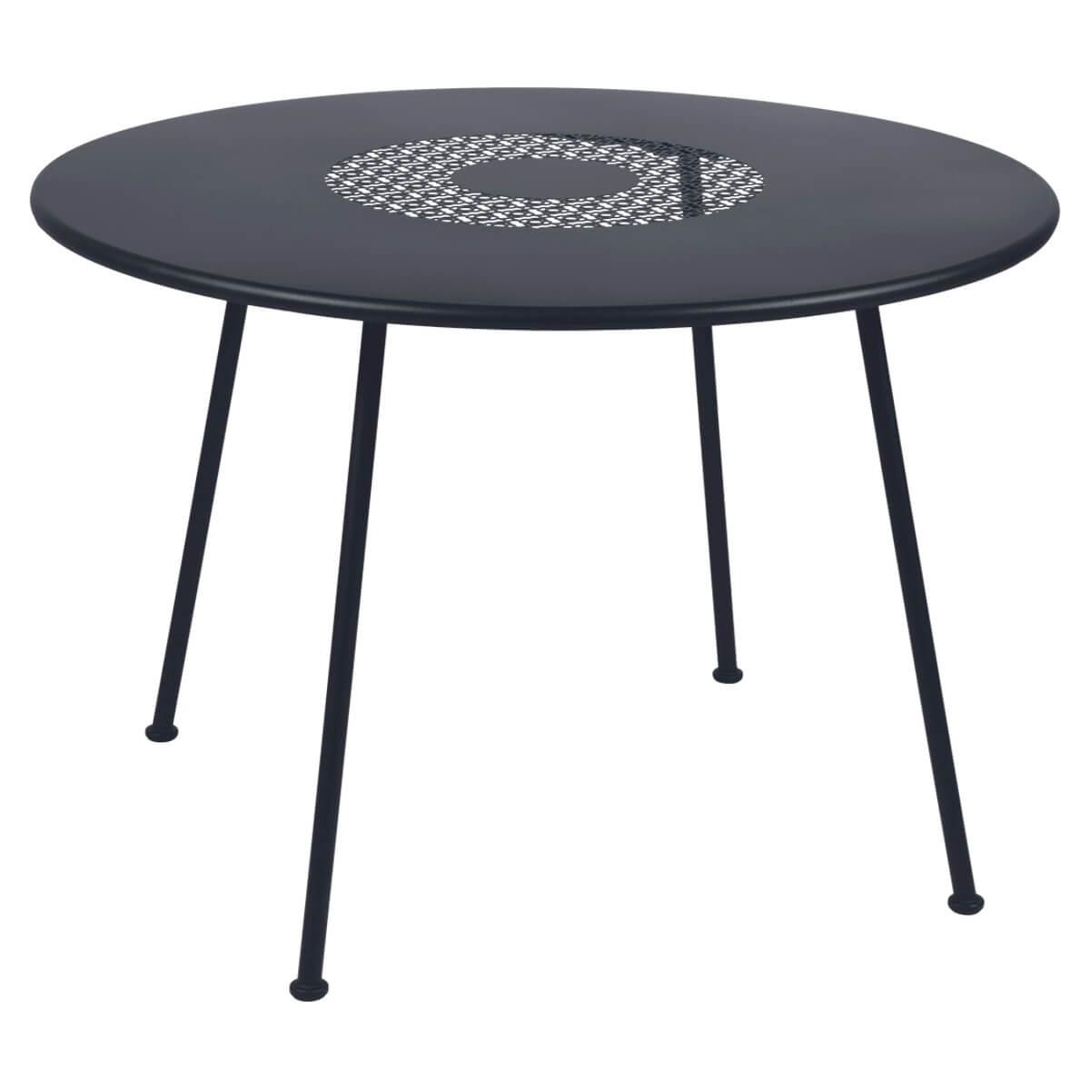 Table 110cm LORETTE Fermob carbone