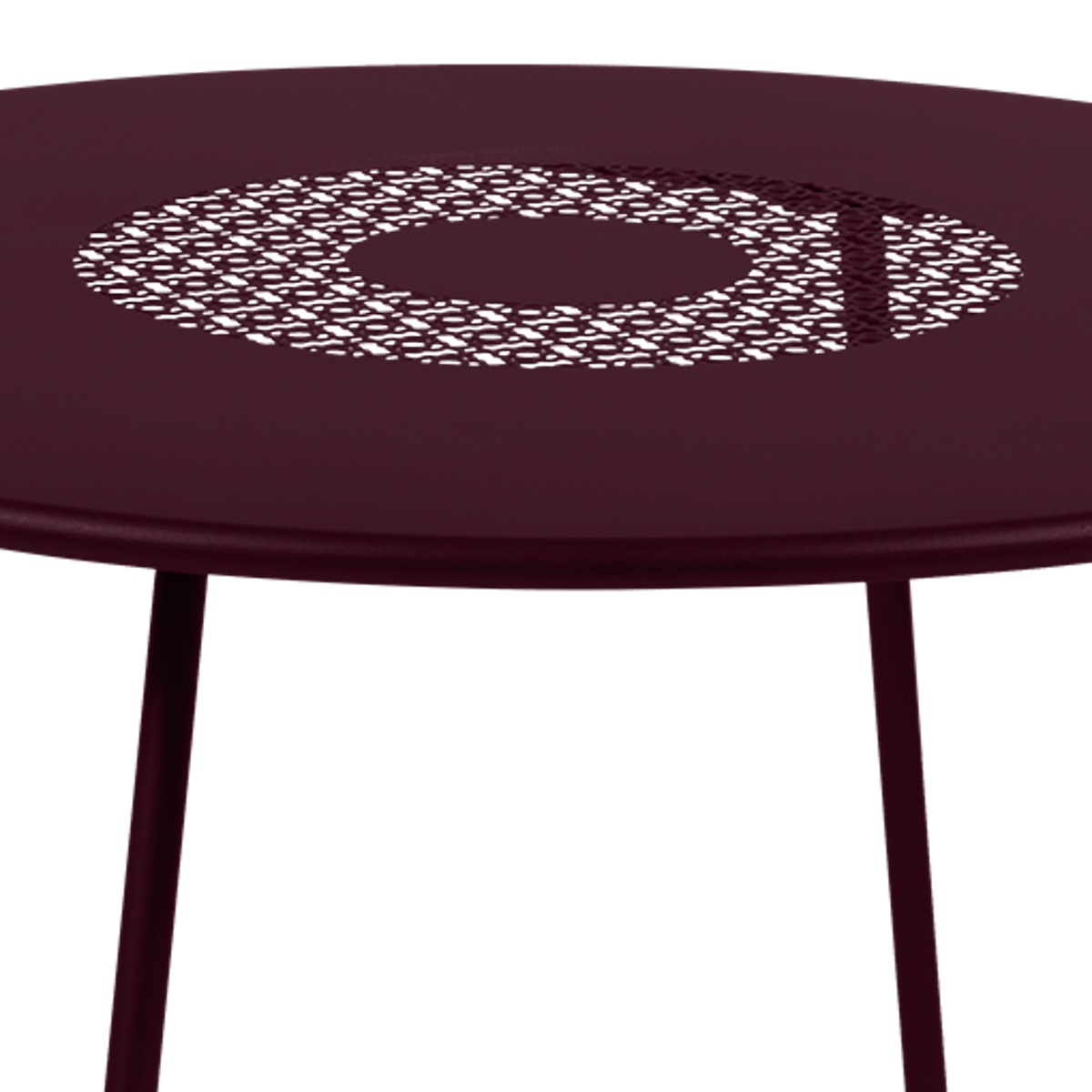 Table 110cm LORETTE Fermob cerise noir