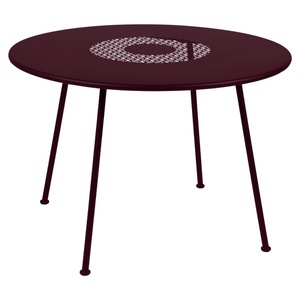 Table 110cm LORETTE Fermob cerise noir