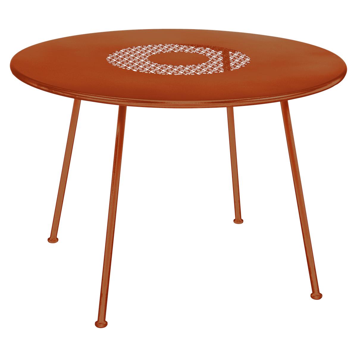 Table 110cm LORETTE Fermob orange confite