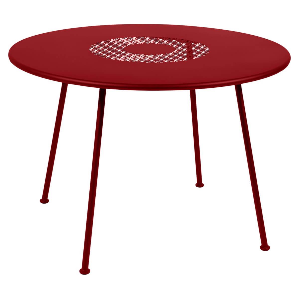 Table 110cm LORETTE Fermob piment
