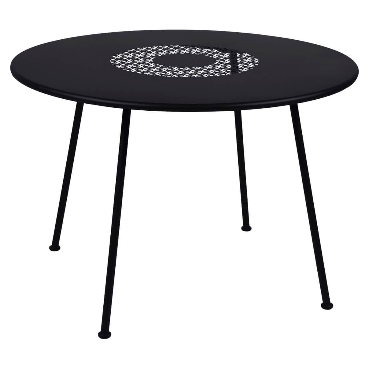 Table 110cm LORETTE Fermob réglisse