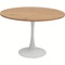 Table 110cm SCHICKERIA Kare Design aspect chêne et pied blanc