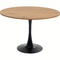 Table 110cm SCHICKERIA Kare Design aspect chêne et pied noir