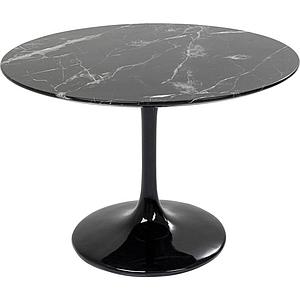 Table 110cm SOLO MARBLE Kare Design noir