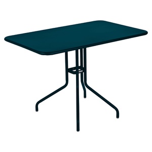 Table 110x70cm PETALE Fermob bleu acapulco