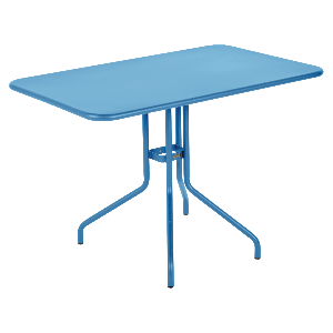Table 110X70cm PETALE Fermob bleu maya