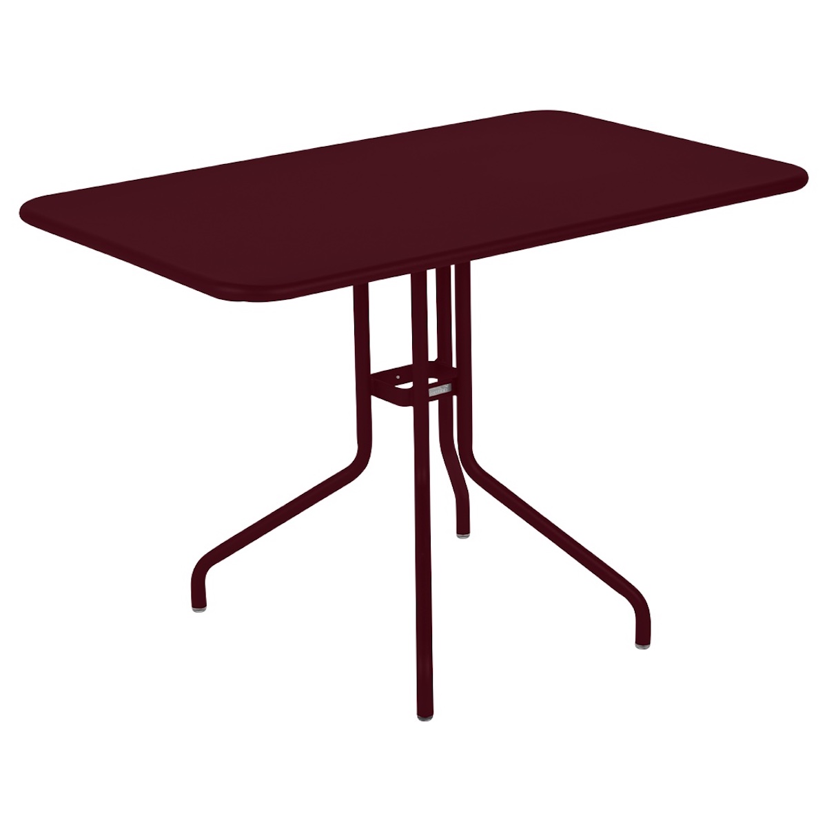 Table 110x70cm PETALE Fermob cerise noir