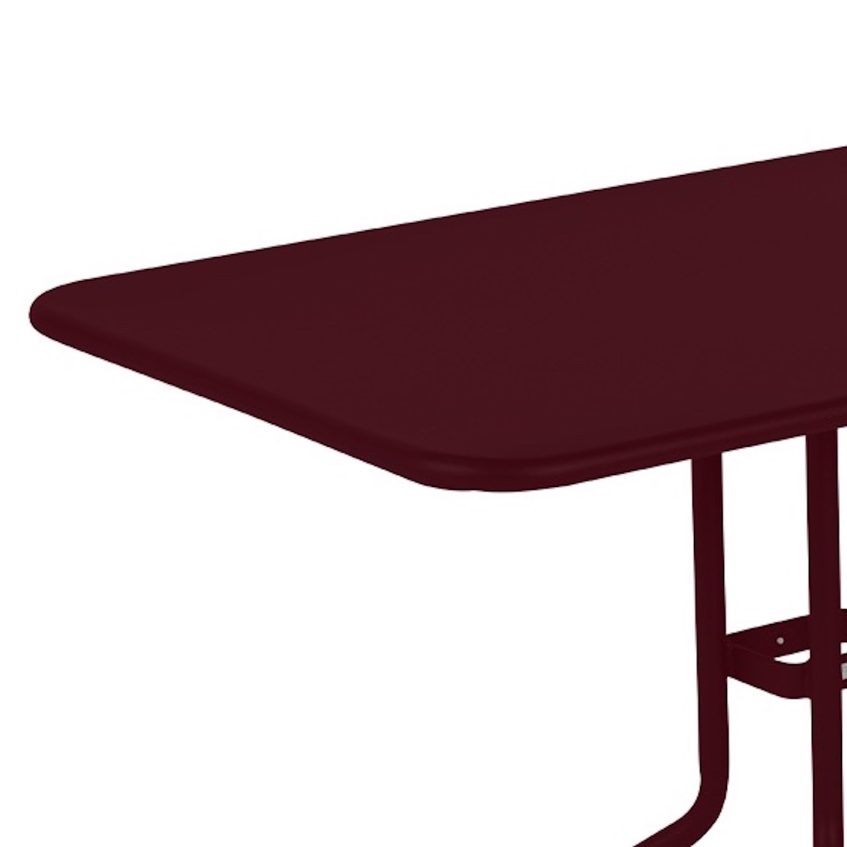 Table 110x70cm PETALE Fermob cerise noir