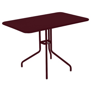 Table 110x70cm PETALE Fermob cerise noir