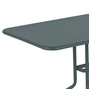 Table 110x70cm PETALE Fermob gris orage