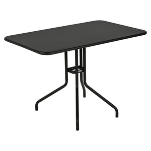 Table 110x70cm PETALE Fermob noir réglisse
