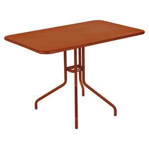 Table 110x70cm PETALE Fermob orange confite