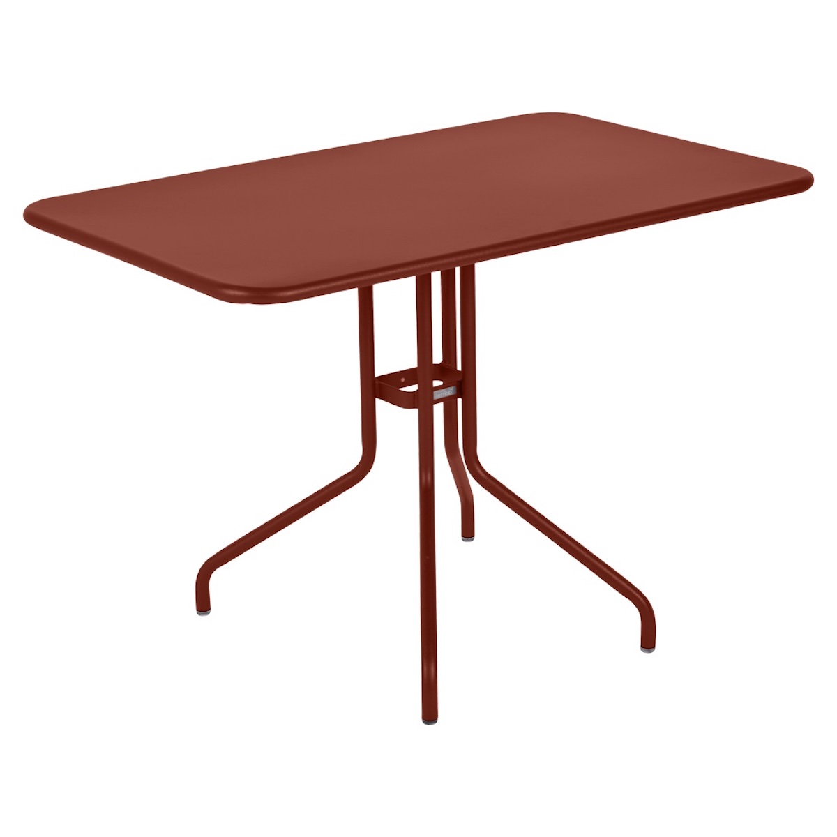 Table 110x70cm PETALE Fermob rouge ocre