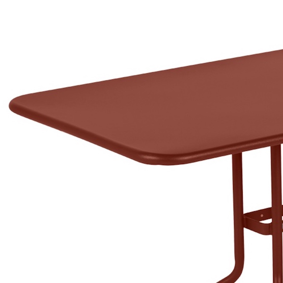 Table 110x70cm PETALE Fermob rouge ocre