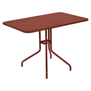 Table 110x70cm PETALE Fermob rouge ocre