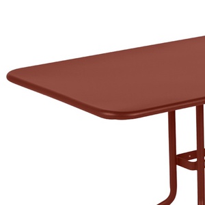Table 110x70cm PETALE Fermob rouge ocre