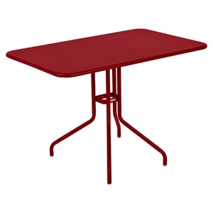 Table 110x70cm PETALE Fermob rouge piment