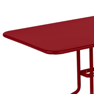 Table 110x70cm PETALE Fermob rouge piment