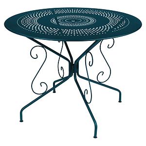 Table 117cm MONTMARTRE Fermob bleu acapulco