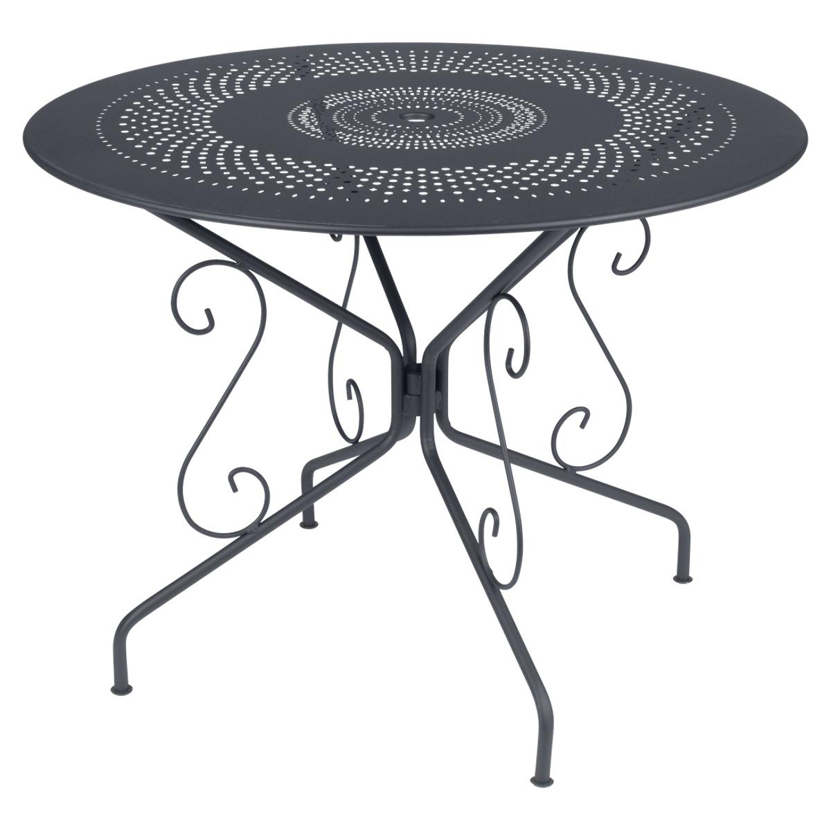 Table 117cm MONTMARTRE Fermob carbone