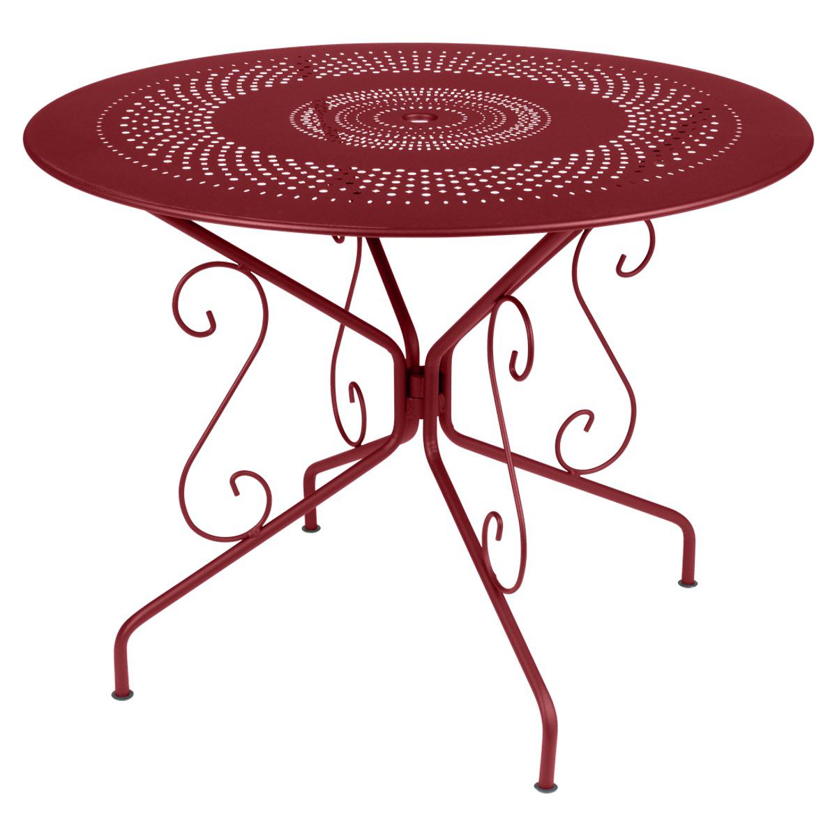 Table 117cm MONTMARTRE Fermob piment