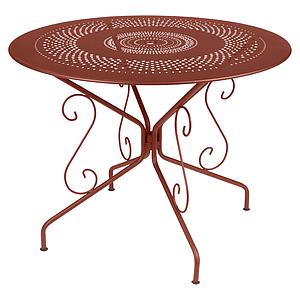 Table 117cm MONTMARTRE Fermob rouge ocre