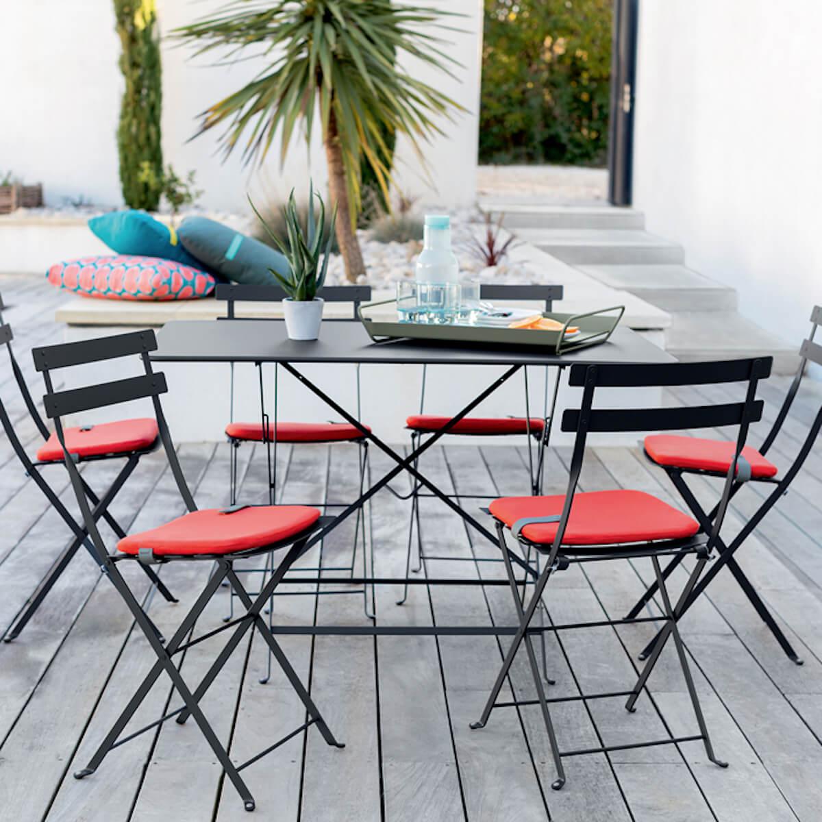 Table 117x77cm BISTRO Fermob gris argile